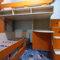 تخت دوطبقه نوجوان دارای میزتحریر