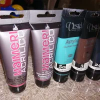 فروش تعدادی رنگ اکرولیک و مایمری|لوازم التحریر|تنکابن, |دیوار