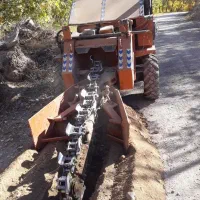 دستگاه کانال کن برق .لوله آب وقطره ای باغات