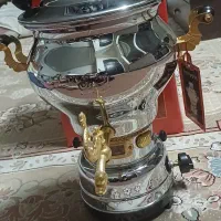سماور افسون اصل دسته طلایی|سماور، چای‌ساز، قهوه‌ساز|قم, باجک دو|دیوار