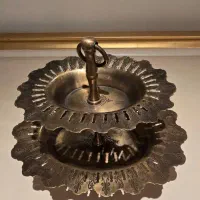 ظرف دو طبقه برنجی