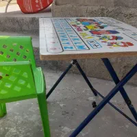 میز و صندلی کودک و میز و تخت همه با هم یک میلیون|تخت و صندلی بچه|برازجان, |دیوار