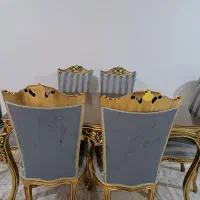 مبل ۷ نفره به علاوه ۲ میزبان و ناهار خوری ۶ نفره|مبلمان خانگی و میز عسلی|تهران, شهرک چیتگر|دیوار