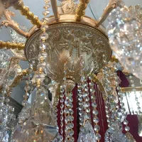 لوستر  کرم فرانسه|لوستر و چراغ آویز|قم, قلعه کامکار|دیوار