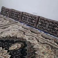 پشتی و گلیم فرش پله و پاگرد