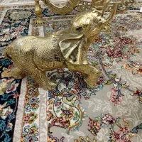 شیر برنجی و ببر فیل  برنجی|مجسمه، تندیس، ماکت|اسلام‌شهر, شاطره|دیوار