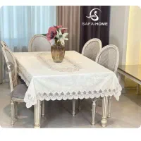 رومیزی مخمل و دانتل