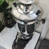 سماور گازی ۸ لیتری مزردیان تمام برنجی|سماور، چایساز، قهوهساز|فردوسیه, |دیوار