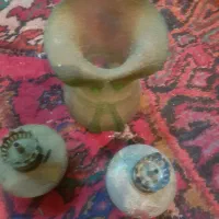 چراغ نفتی گلدان  اب میوه گیر قدیمی