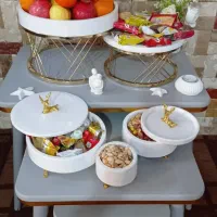 ظروف پذیرایی و تابلو دست ساز