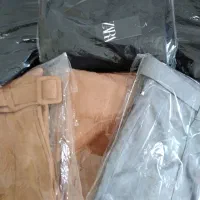شلوار مخمل کمردار دمپا راسته تا سایز ۴۴