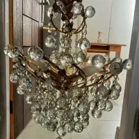 دو عدد لوستر تمام کریستال