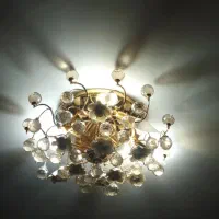 ۳ عدد لوستر فانتزی|لوستر و چراغ آویز|میانه, |دیوار