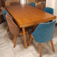 میز نهار خوری ۸ نفره با صندلی