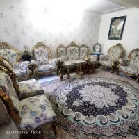 مبل ۹نفره سلطنتی آفتابه لگن برنجی جاقاشقی|مبلمان خانگی و میز عسلی|اندیشه, شهرک مریم|دیوار