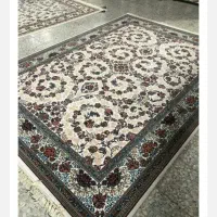 فرش طرح افشان گلبهی مشکی کرم ۱۰۰۰ شانه تراکم ۳۰۰۰|فرش|تهران, شهرک شریعتی|دیوار