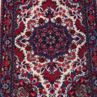 فرش پشتی یک عدد ۱۰۰در۷۰ نقشه گل و گلدون