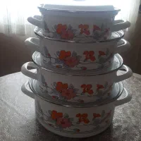 ست قابلمه های لعابی