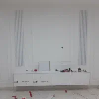 نصب تاپشیت قرنیز و قاب بندی دیوار