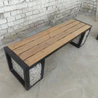 انواع نیمکت ساده،گلدان دار،گابیون دار|صندلی و نیمکت|اصفهان, قهجاورستان|دیوار