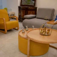 مبل تختخوابشو نیم ست تک رنگ با جلو مبلی|مبلمان خانگی و میز عسلی|قم, قلعه صدری|دیوار