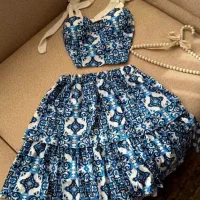 ست کراپ دامن دخترانه