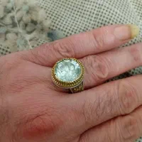 انگشتر موزانایت  ۱۰ قیراطی