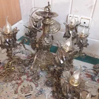 ۲ عدد لوستر ۴ شاخه ۸ شعله|لوستر و چراغ آویز|نجفآباد, گلدشت|دیوار