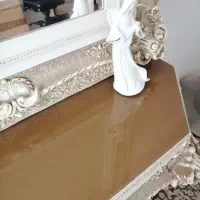 آیینه کنسول کرم رنگ|بوفه، ویترین، کنسول|بندر انزلی, ساحل قو|دیوار