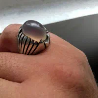 انگشتر نقره با سنگ خوش رنگ دخانی|جواهرات|تهران, تهرانپارس شرقی|دیوار