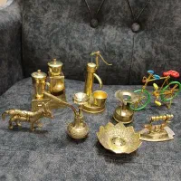 برنجی برنزی برنز ظروف آشپزخانه مجسمه دکوری|کلکسیون اشیاء عتیقه|تهران, افسریه جنوبی|دیوار