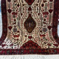 قالیچه کرم بلوچ پشم دست ریس رنگ طبیعی