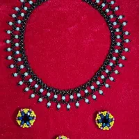 گردنبند،گوشواره،دستبند منجوق/ مهره بافی صنایع بافی|بدلیجات|شیراز, رازی|دیوار