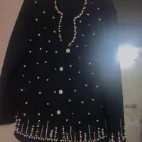 کت شلوار کرپ مروارید دوزی