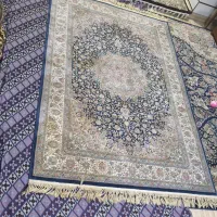 فرش ۴ متری ماشینی ذرین مشهد گل ابریشم