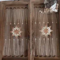 تخته نرد چوب گردوی اصل سردشت،منبتکاری شده