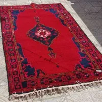 قالیچه دستباف قدیمی گلیم ماشینی