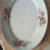 بشقاب ودیس طرح گل سرخ