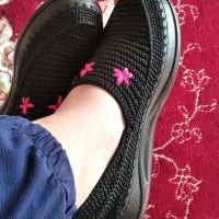 گیوه گلدوزی|کیف، کفش، کمربند|ایلام, |دیوار