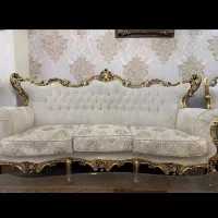مبل نه نفره در حد با میز عسلی