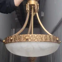 لوستر حبابی طرح برنز