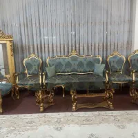 مبل ۹ نفره همراه با ویترین و ۳ عدد میز