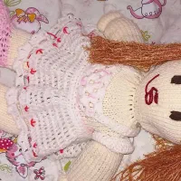عروسک بزرگ قدی دختر. عروسک بافتنی|اسباب‌‌بازی|رباط‌کریم, رباط‌کریم|دیوار