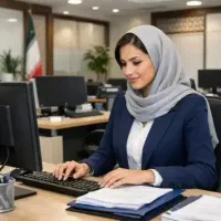 منشی خانم جهت شرکت