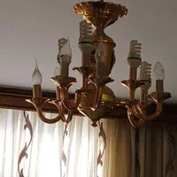 این مدل لوستر طلایی الیرام|لوستر و چراغ آویز|تبریز, |دیوار