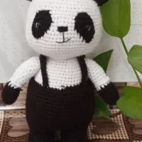 عروسک پاندا بافتنی