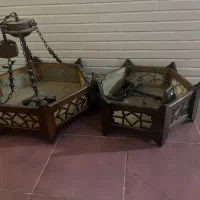 لوستر فانتزی چوبی