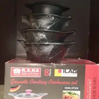 سرویس‌نو قابلمه‌و‌ماهیتابه‌گرانیت،۸پارچه،مدلR.S.KA