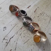 تعدادی انگشتر اس عتیقه بفروش میرسد|جواهرات|نیشابور, مازول|دیوار