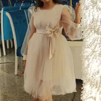 لباس مجلسی بچگانه یکبار پوشیده شده نو هست